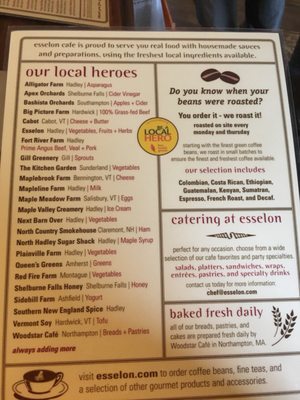 Menu photo 7 Esselon Cafe and Coffee Roasting Hadley, MA Menu photo 7 Esselon Cafe and Coffee Roasting Hadley, MA