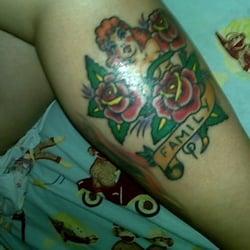 Ace Of Hearts Tattoo - Work done by Joe Truck