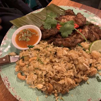 Banana Tree - Grilled chicken with nasi goreng fried rice - Asian Fusion Near Me - London, XGL Banana Tree - Grilled chicken with nasi goreng fried rice - Asian Fusion Near Me - London, XGL