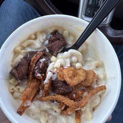 Arby's - Steak bites and Mac and cheese