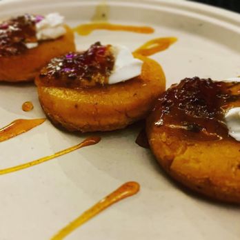 Bistro Vonish - Sweet Potato Arepas w/ Habanero Jam - Food Trucks Near Me - Austin, Texas Bistro Vonish - Sweet Potato Arepas w/ Habanero Jam - Food Trucks Near Me - Austin, Texas