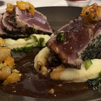 Masraff's - Wakami crusted tuna - New American Near Me - Houston, Texas Masraff's - Wakami crusted tuna - New American Near Me - Houston, Texas