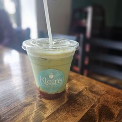 Klein's Bakery and Café - Iced Strawberry Matcha Latte