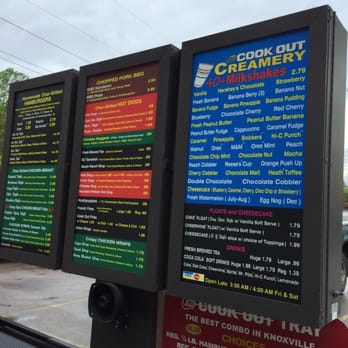 Cook Out - Drive thru menu - Burgers Near Me - Knoxville, Tennessee Cook Out - Drive thru menu - Burgers Near Me - Knoxville, Tennessee