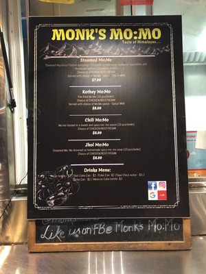 Menu photo 5 Monk's Momo Austin, TX