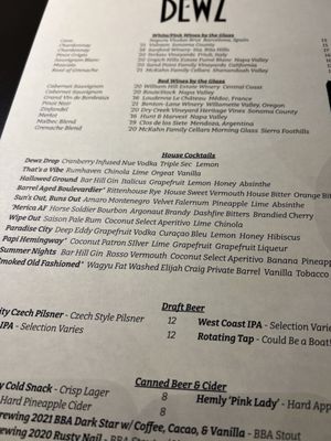 Menu photo 5 Dewz Restaurant Modesto, CA