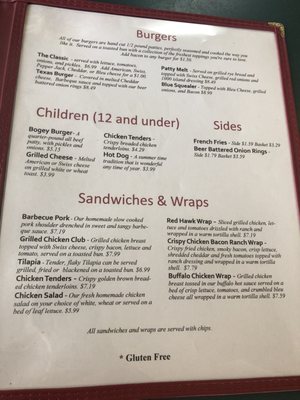 Menu photo 1 Red Hawk Golf and Grille Tamaroa, IL