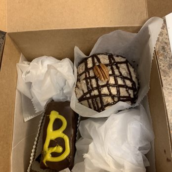 Rheinlander Bakery - Vegan German chocolate cupcake and Boston Bavarian Cream Torte - Bakeries Near Me - Arvada, Colorado