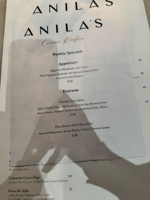 Menu photo 5 Anila’s Cucina Rustica Pala, CA