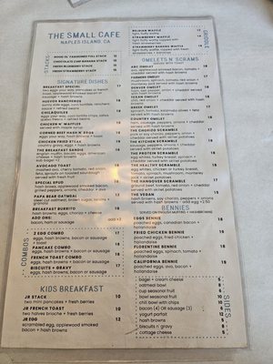 Menu photo 2 The Small Café Long Beach, CA