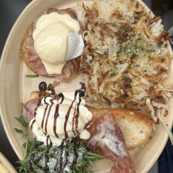 Snooze, an A.M. Eatery - The Benny Duo can't be beat! - Breakfast & Brunch Near Me - Huntington Beach, California