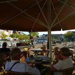 Ichi Ban - View from outside of restaurant. On a canal. Great people watching. Fast and pleasant service.