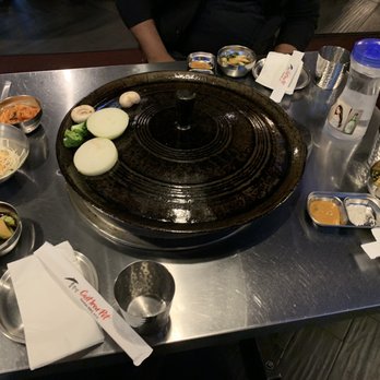The Cast Iron Pot 3 - Table set-up - Korean Near Me - Flushing, New York The Cast Iron Pot 3 - Table set-up - Korean Near Me - Flushing, New York