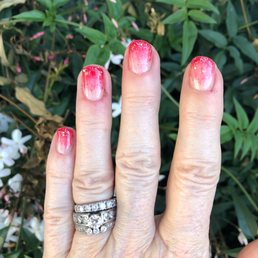 If the cuticles look bad that's my fault not theirs. I came in with really bad cuticles but they really made them look a lot better. If the cuticles look bad that's my fault not theirs. I came in with really bad cuticles but they really made them look a lot better.