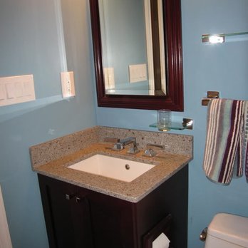 EJN General Contractor - a bathroom with blue walls - General Contractors Near Me - Falls Church, Virginia EJN General Contractor - a bathroom with blue walls - General Contractors Near Me - Falls Church, Virginia