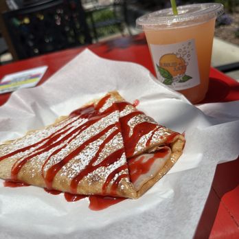 Mount Dora Marketplace - Claire's creperie. Monte cristo savory crape and grapefruit lavender mimosa from bubbles and juice - Shopping Centers Near Me - Mount Dora, Florida Mount Dora Marketplace - Claire's creperie. Monte cristo savory crape and grapefruit lavender mimosa from bubbles and juice - Shopping Centers Near Me - Mount Dora, Florida