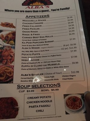 Menu photo 8 ALBAs Restaurant Lakehurst, NJ Menu photo 8 ALBAs Restaurant Lakehurst, NJ