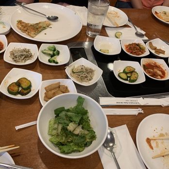 Bewon Korean BBQ Restaurant - The sides are complimentary. This was for a table with 6. - Korean Near Me - Pooler, Georgia