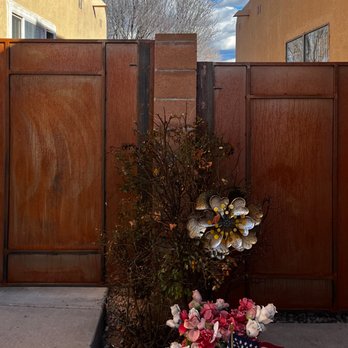 City Iron - Rusted Finish on Patio gates. - Metal Fabricators Near Me - Albuquerque, New Mexico