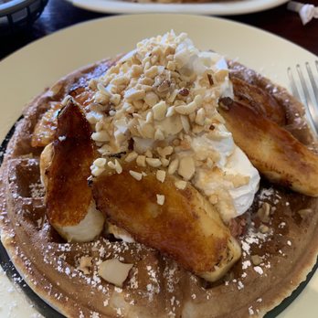 Sugar Rush Cafe - Coconut Belgium waffle - Breakfast & Brunch Near Me - Walnut, California