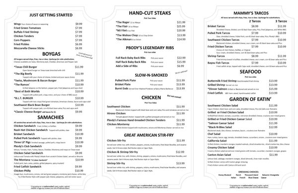 Menu photo 8 Pbody's Clarksville, TN Menu photo 8 Pbody's Clarksville, TN