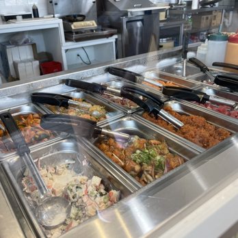 Ahipoki - a buffet with many different types of food - Poke Near Me - Huntington Beach, California