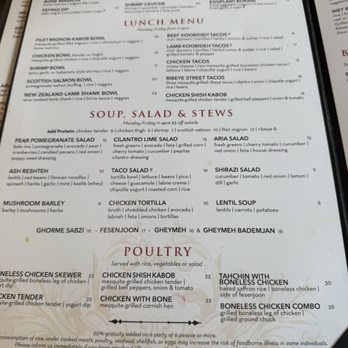 Aria Kitchen - Menu - Mexican Near Me - Irvine, California