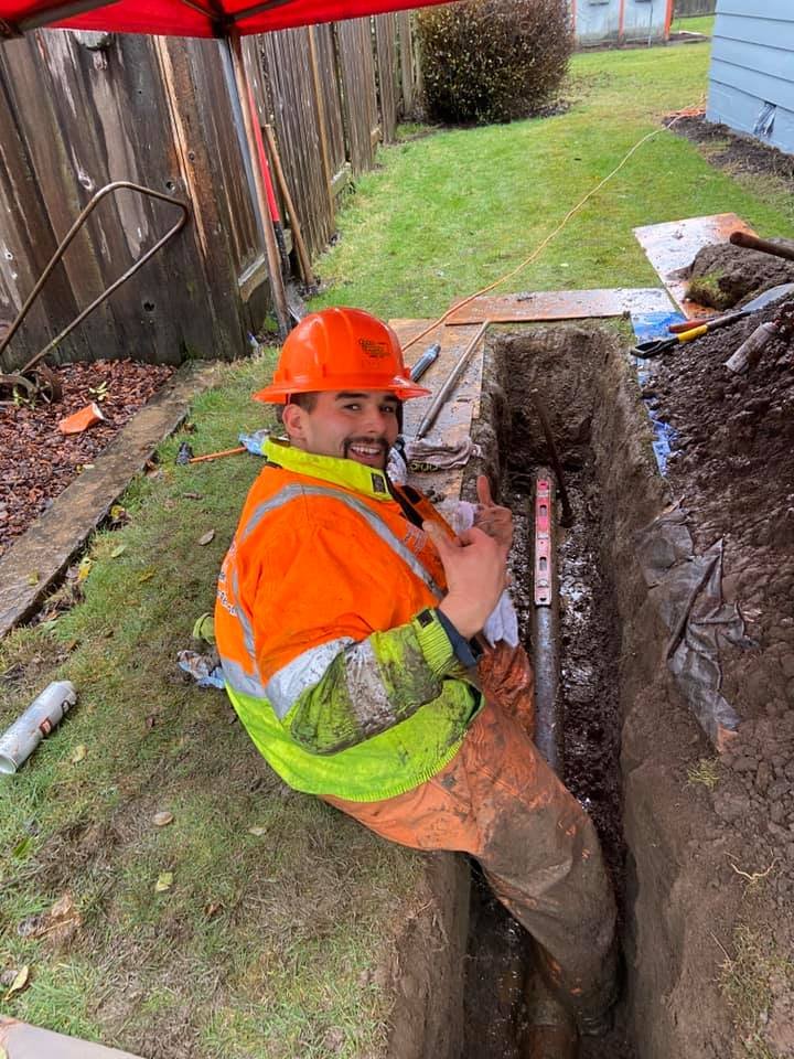 Slide of Mainline Drain & Construction