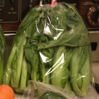 Langley Farm Market - .. Baby Gai Choy .. in the bag as purchased, and brought home. - Farmers Market Near Me - Coquitlam, British Columbia