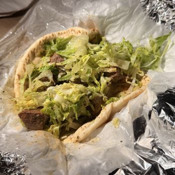 Aladdin Mediterranean Grill - Lamb Kabab Sandwich - Greek Near Me - Jackson, Mississippi