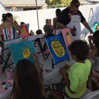 The Pink Canvas - Gia enjoying the best paint party! Was such a good idea! - Paint & Sip Near Me The Pink Canvas - Gia enjoying the best paint party! Was such a good idea! - Paint & Sip Near Me