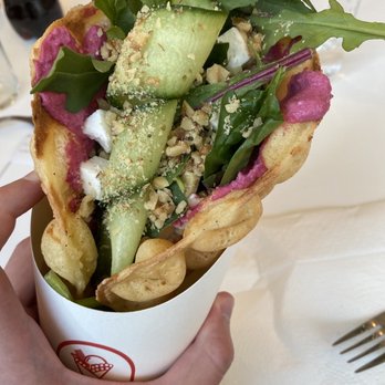 Happy Waffle Helsinki - Hummus waffle - Waffles Near Me - Helsinki, 18 Happy Waffle Helsinki - Hummus waffle - Waffles Near Me - Helsinki, 18