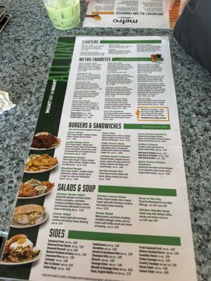 Menu photo 2 Metro Diner Gainesville, FL