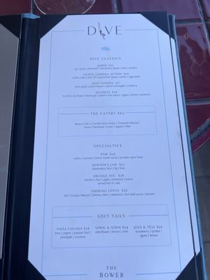 Menu photo 1 Dive Coronado, CA Menu photo 1 Dive Coronado, CA