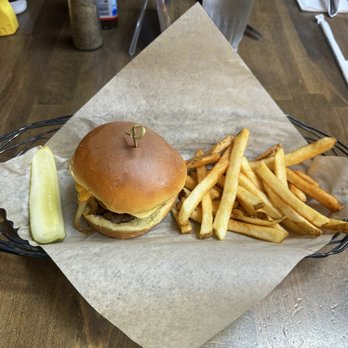 Hennessey's Tavern - Smash burger and fries. Don't let the picture deceive you, the burger was actually pretty decent size. - Irish Near Me - Carlsbad, California Hennessey's Tavern - Smash burger and fries. Don't let the picture deceive you, the burger was actually pretty decent size. - Irish Near Me - Carlsbad, California