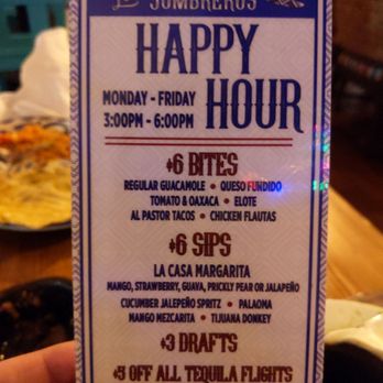 Los Sombreros - Happy hour - Mexican Near Me - Mesa, Arizona