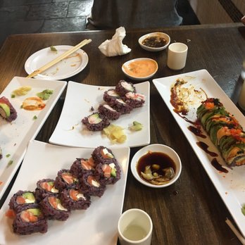 Harumi - When everything looks amazing on the menu & we still have another roll coming. This is for 2 people & we were full at this point - Japanese Near Me - Phoenix, Arizona