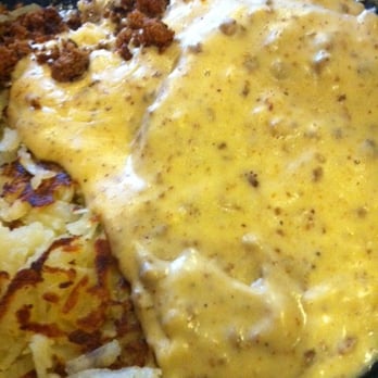 Mucho Mas! - Lots of chorizo gravy poured over breakfast! - Tex-Mex Near Me - La Porte, Indiana Mucho Mas! - Lots of chorizo gravy poured over breakfast! - Tex-Mex Near Me - La Porte, Indiana