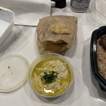Hummus Kabab & Grill - Hummus and "pita bread" but it's actually pita crisps - Middle Eastern Near Me - Winston-Salem, North Carolina