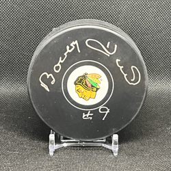 COAST CARDS - Bobby Hull Auto Puck JSA COA