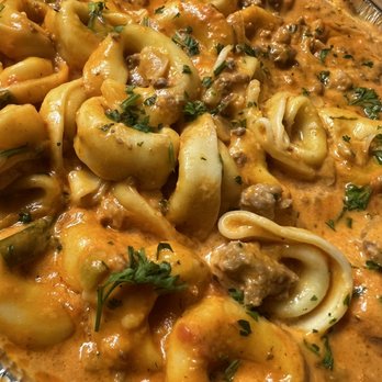 Cafe Gio - Tortellini w/ Sausage Crumbles in Vodka Sauce my go to dish here 12-11-2021 - Pizza Near Me - West Babylon, New York