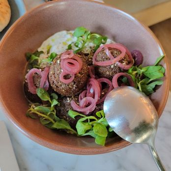 EMRE - Pea falafel - Mediterranean Near Me - Paso Robles, California EMRE - Pea falafel - Mediterranean Near Me - Paso Robles, California