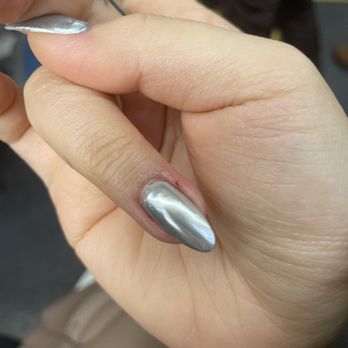 J&V Nails Studio - The finger where she cut me twice... - Nail Salons Near Me - New York, New York
