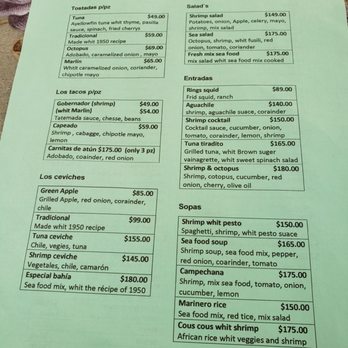 Mariscos Bahía - Menu - Seafood Near Me - Mazatlán, SIN
