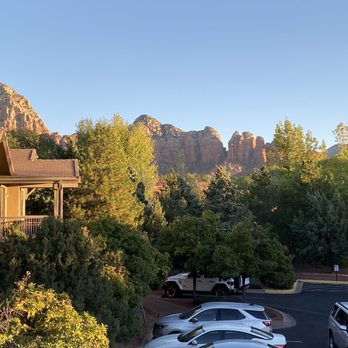 Club Wyndham Sedona - From our balcony around 7:30am - Hotels Near Me - Sedona, Arizona