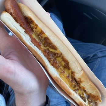 Sonic Drive-In - Footling Chili Cheese Coney with very little chili and cheese - Fast Food Near Me - Stoughton, Massachusetts