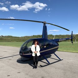 Brink Helicopters - Actual helicopter flown in, Christy -first timer