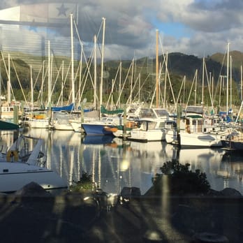Anchor Bar & Grill - Harbor yatchs, view from our table in Nelson - Bars Near Me - Nelson, NSN