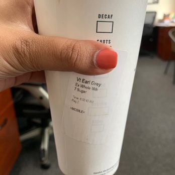 Starbucks - Says whole milk and sugar. - Coffee & Tea Near Me - Howard Beach, New York Starbucks - Says whole milk and sugar. - Coffee & Tea Near Me - Howard Beach, New York