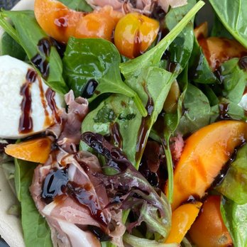 TASTE - Mozzarella peach and prosciutto salad - Cafes Near Me - Richmond, Virginia